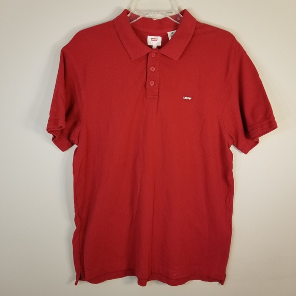 Levi's Red Polo Shirt XL - Picture 13 of 16